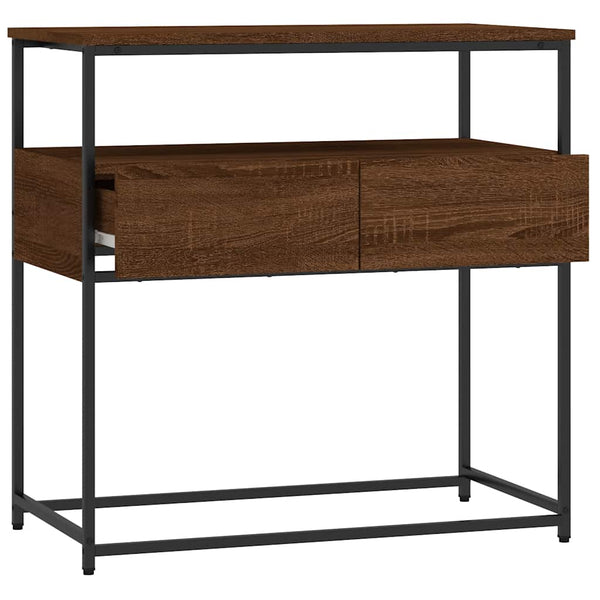 Konsolentisch Braun Eichen-Optik 75 cm