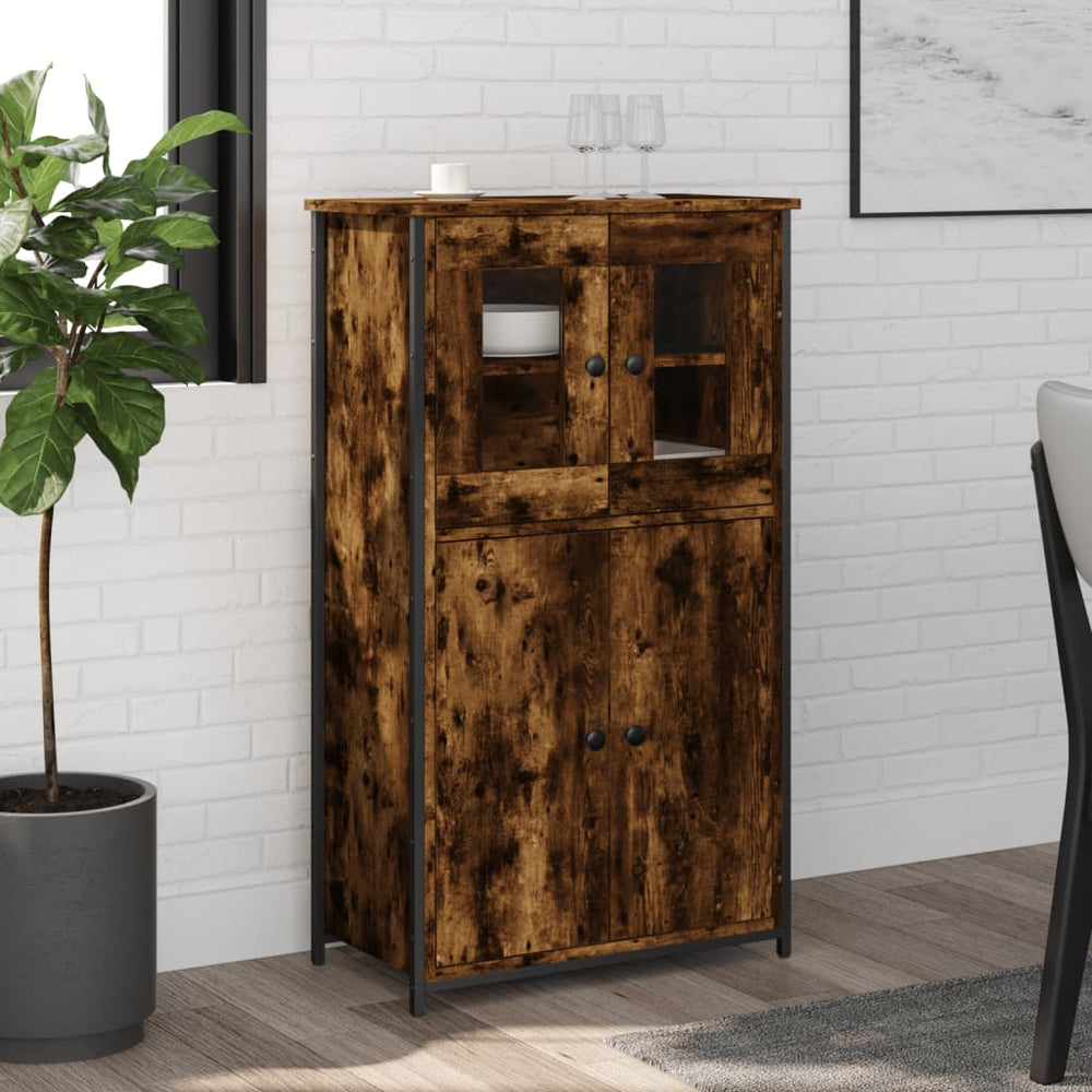 Highboard Räuchereiche 62x32x106,5 cm