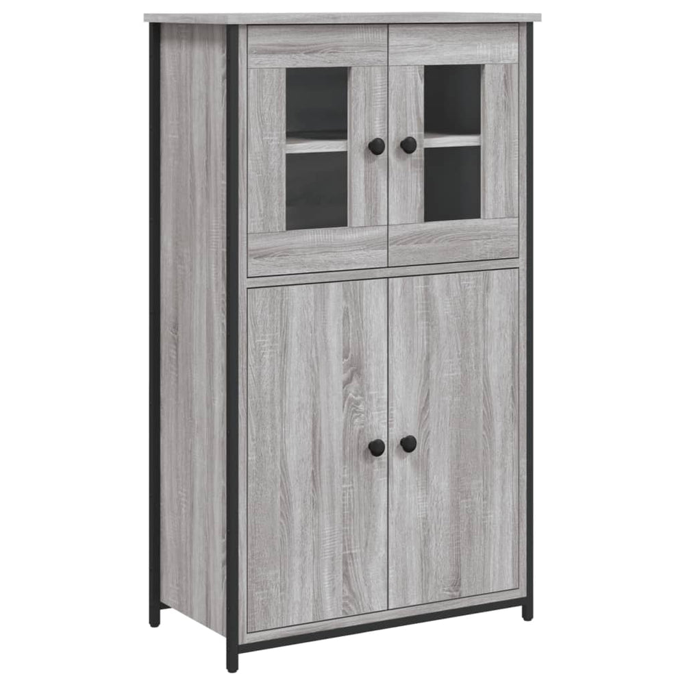 Highboard Grau Sonoma 62x32x106,5 cm