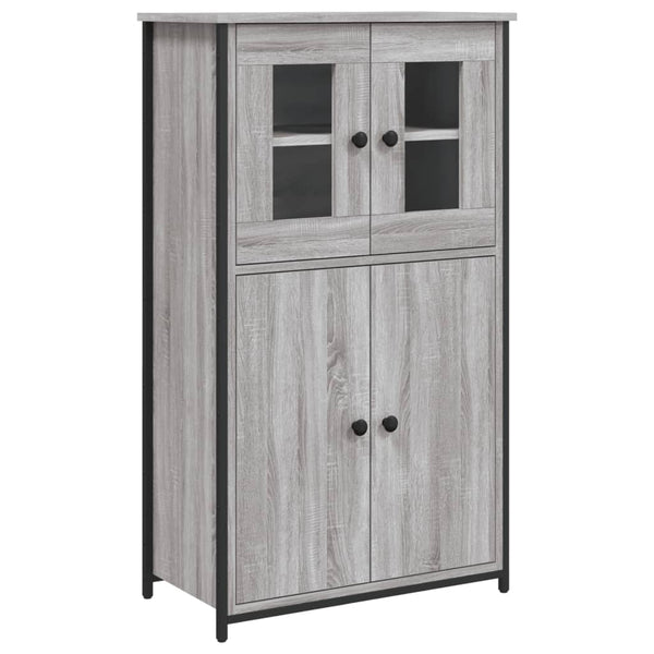 Highboard Grau Sonoma 62x32x106,5 cm
