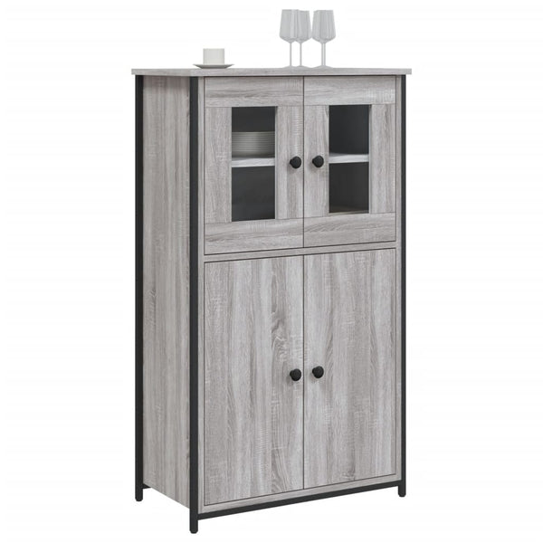 Highboard Grau Sonoma 62x32x106,5 cm