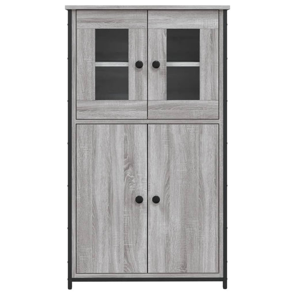 Highboard Grau Sonoma 62x32x106,5 cm