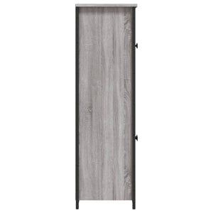 Highboard Grau Sonoma 62x32x106,5 cm