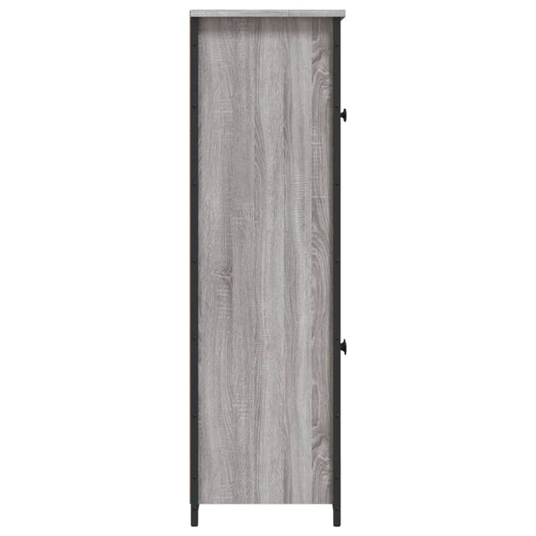 Highboard Grau Sonoma 62x32x106,5 cm