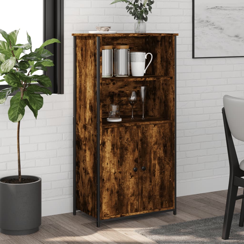 Highboard Räuchereiche 62x36x121,5 cm