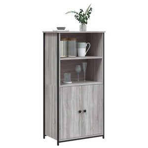 Highboard Grau Sonoma 62x36x121,5 cm