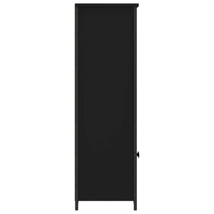 Highboard Schwarz 62x32x103,5 cm