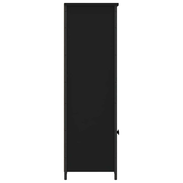 Highboard Schwarz 62x32x103,5 cm