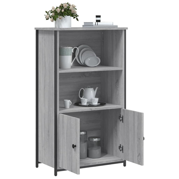 Highboard Grau Sonoma 62x32x103,5 cm