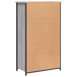 Highboard Grau Sonoma 62x32x103,5 cm