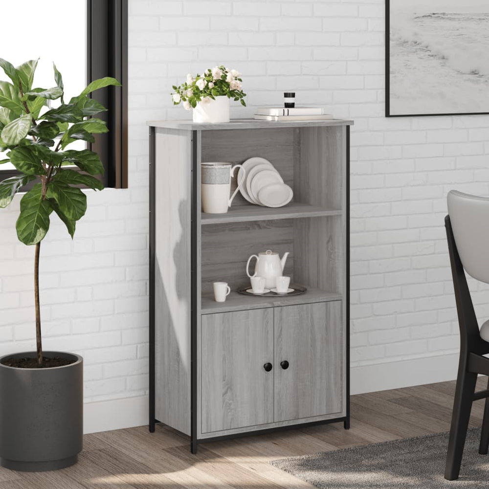 Highboard Grau Sonoma 62x32x103,5 cm