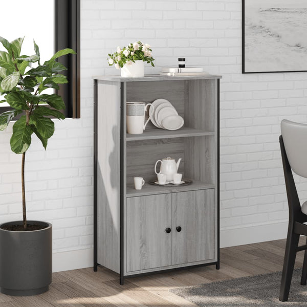 Highboard Grau Sonoma 62x32x103,5 cm