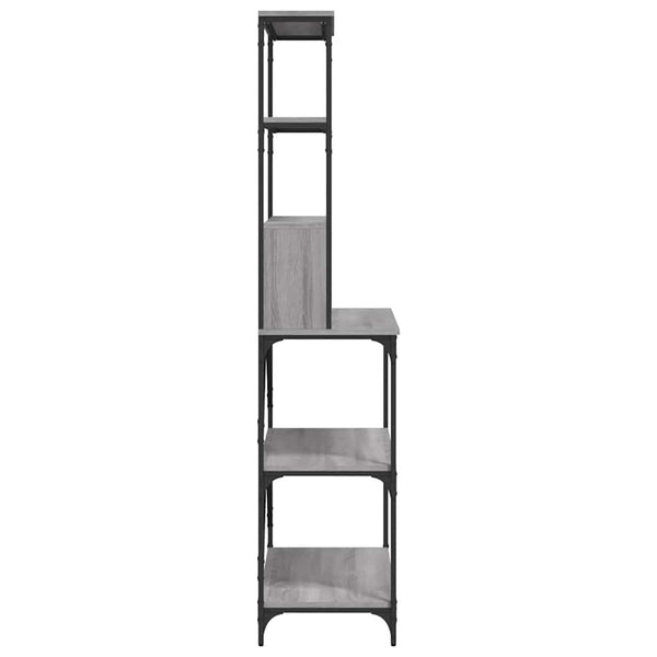 Bäckerregal Grau Sonoma 90x40x180 cm