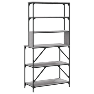 Bäckerregal Grau Sonoma 90x40x180 cm