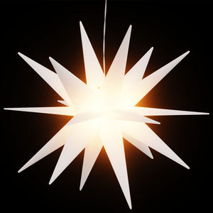 LED Weihnachtsstern Faltbar Weiß 43cm