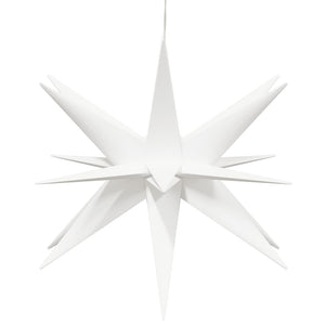 LED Weihnachtsstern Faltbar Weiß 43cm