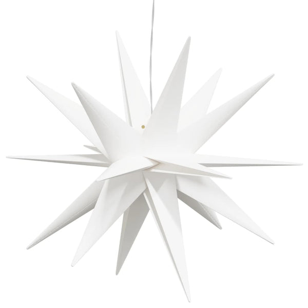 LED Weihnachtsstern Faltbar Weiß 43cm