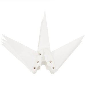 LED Weihnachtsstern Faltbar Weiß 43cm