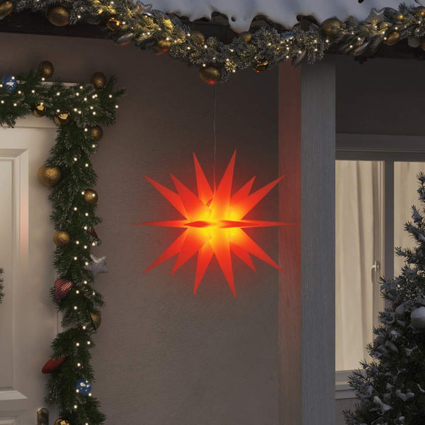LED Weihnachtsstern Faltbar Rot 57cm