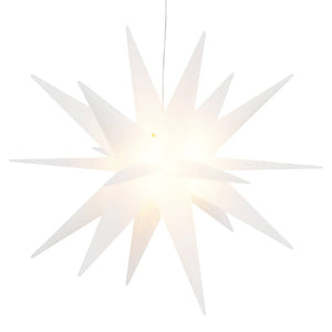 LED Weihnachtsstern Faltbar Weiß 57cm