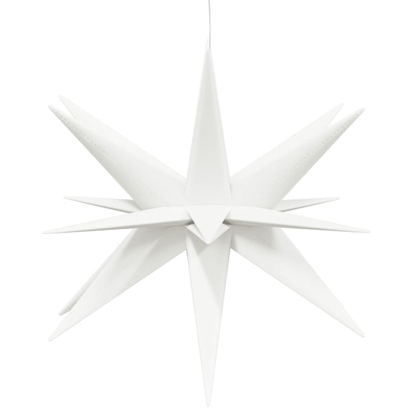 LED Weihnachtsstern Faltbar Weiß 57cm