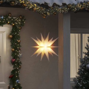 LED Weihnachtsstern Faltbar Weiß 57cm