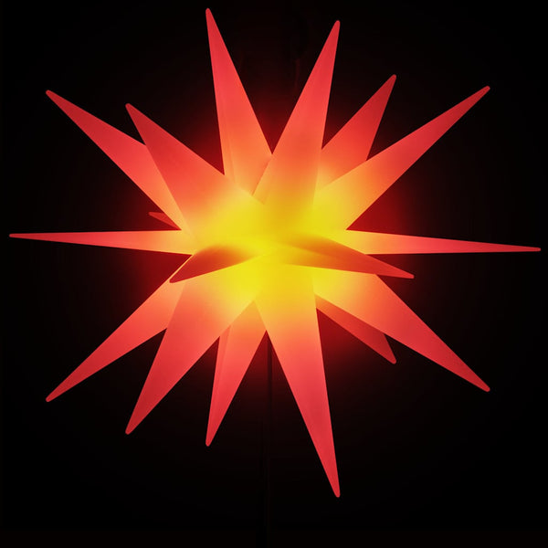 LED Weihnachtsstern mit Erdspieß Rot 57cm