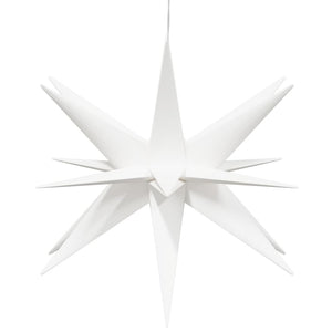 LED-Weihnachtssterne, 3er-Set, faltbar, weiß
