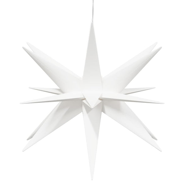 LED-Weihnachtssterne, 3er-Set, faltbar, weiß