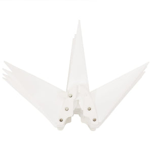 LED-Weihnachtssterne, 3er-Set, faltbar, weiß