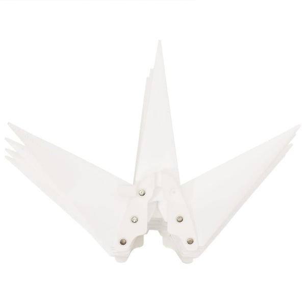 LED-Weihnachtssterne, 3er-Set, faltbar, weiß