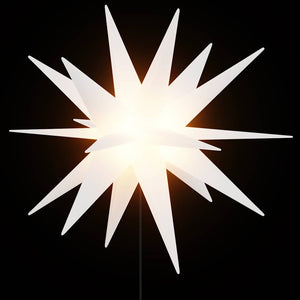 LED Weihnachtssterne mit Erdspießen, 3er Set