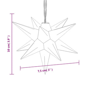 LED Weihnachtssterne Rot 10er Set