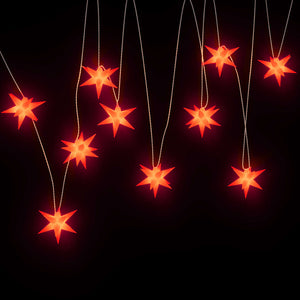 LED Weihnachtssterne Rot 10er Set