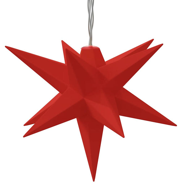 LED Weihnachtssterne Rot 10er Set