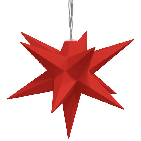 LED Weihnachtssterne Rot 10er Set