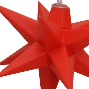 LED Weihnachtssterne Rot 10er Set