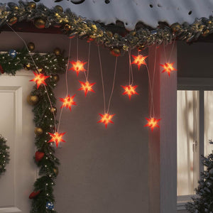 LED Weihnachtssterne Rot 10er Set