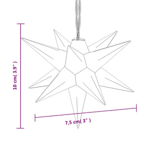 LED Weihnachtsstern Weiß 10cm