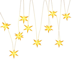 LED Weihnachtsstern Gelb 10cm