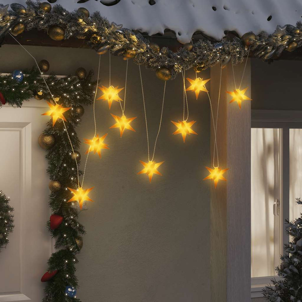 LED Weihnachtsstern Gelb 10cm