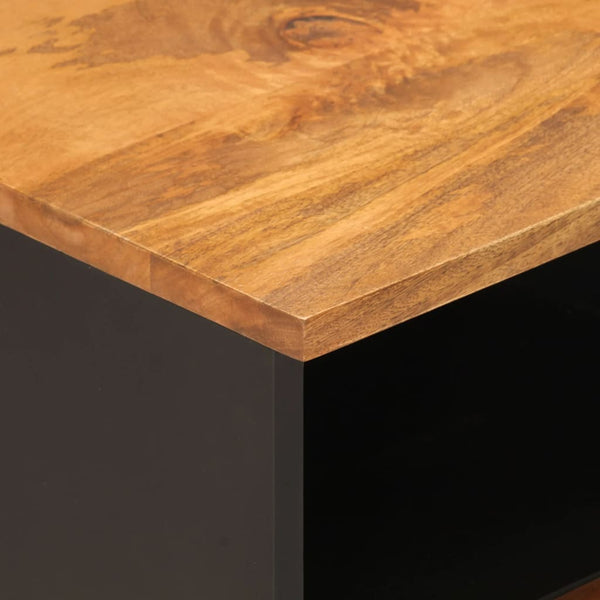 Meuble TV vidaXL marron et noir 70x33,5x46 cm bois de manguier massif