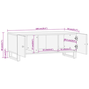 Couchtisch Mango Massivholz 100x54 cm