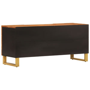 TV-Schrank Mango Massivholz 105cm Braun/Schwarz