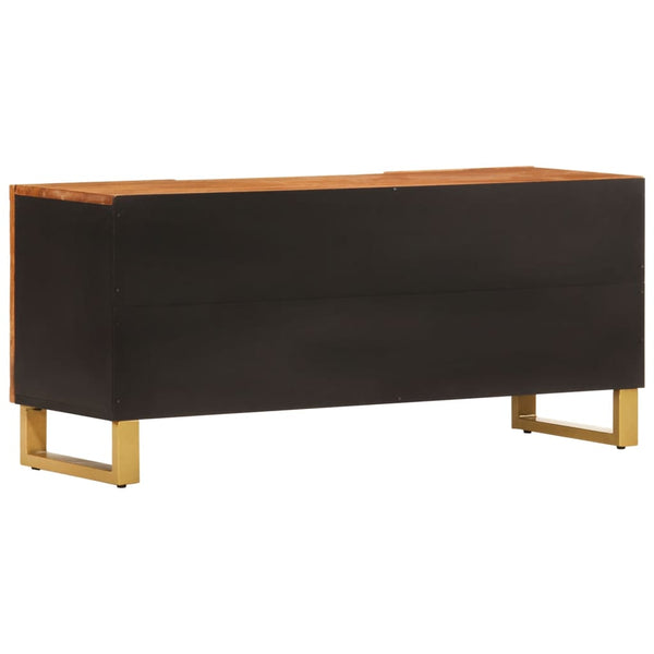 TV-Schrank Mango Massivholz 105cm Braun/Schwarz