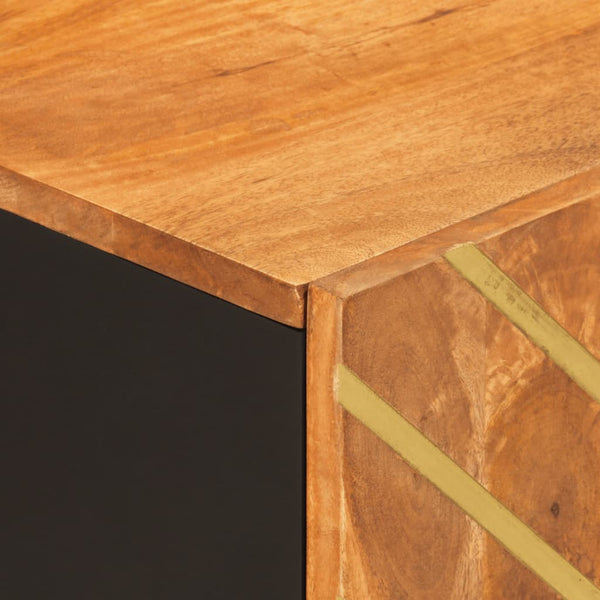 TV-Schrank Mango Massivholz 105cm Braun/Schwarz