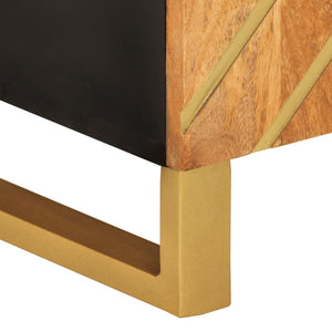 TV-Schrank Mango Massivholz 105cm Braun/Schwarz