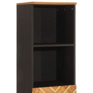 Badschrank Mango Massivholz Braun/Schwarz