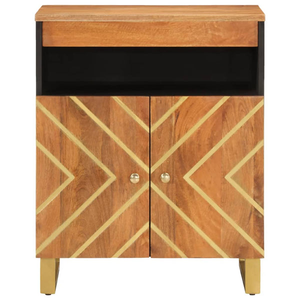 Beistellschrank Mango Massivholz 60x33,5x75cm