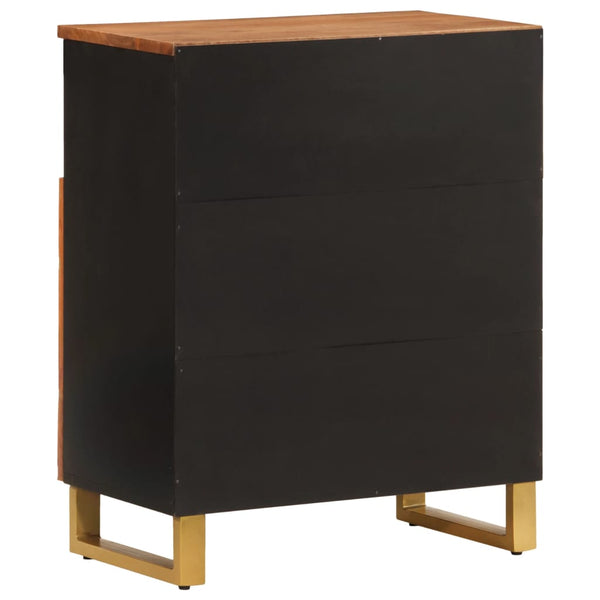 Beistellschrank Mango Massivholz 60x33,5x75cm
